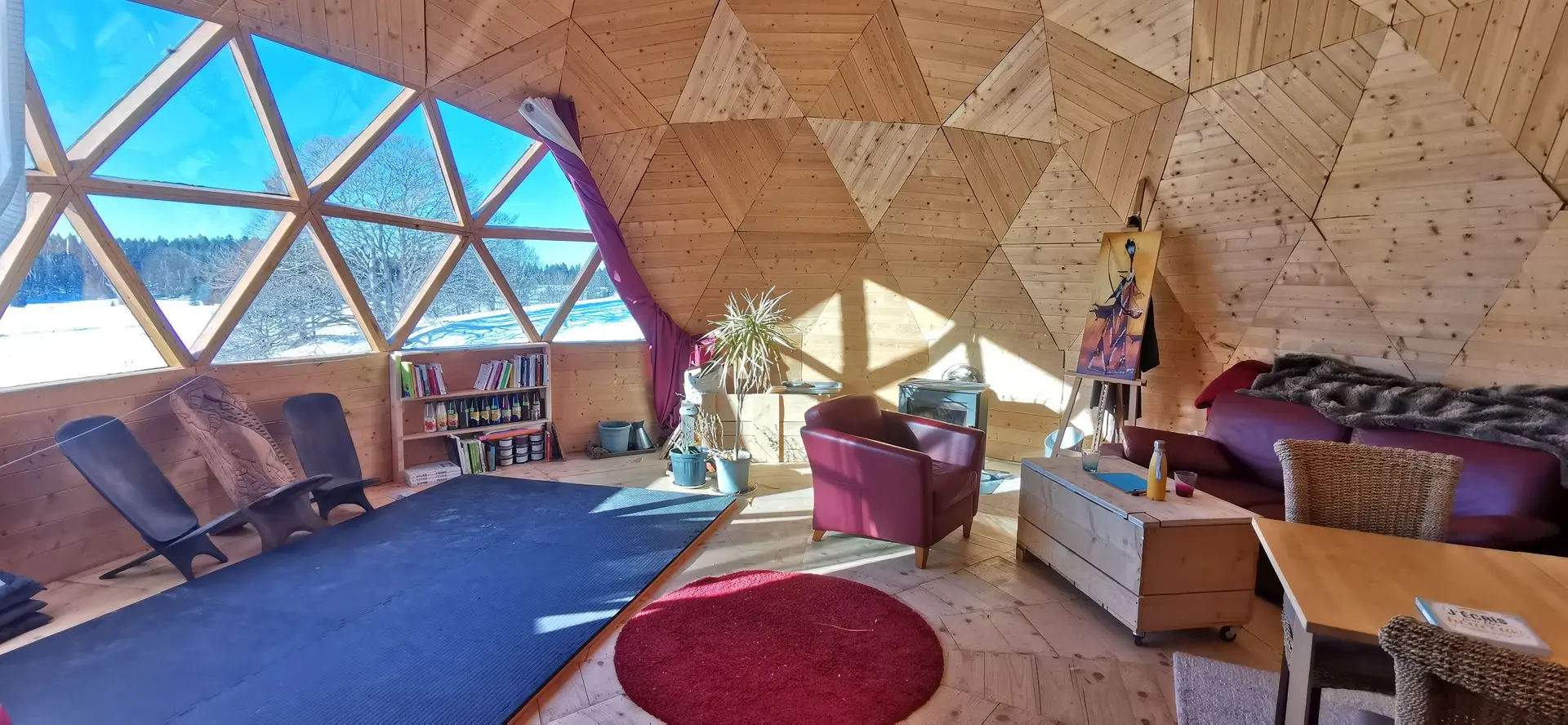 Atelier, lieu de création,  intérieur du dôme